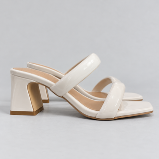 Zapatilla charol latte
